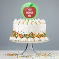 thumbnail image 4 of Acrylic You Inspire Me Teacher Apple Cake Topper Party Decoration for Wedding Anniversary Birthday Graduation, 4 of 6