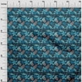 thumbnail image 3 of oneOone Cotton Jersey Teal Blue Fabric Tropical Fabric For Sewing Printed Craft Fabric By The Yard 58 Inch Wide, 3 of 5