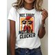 thumbnail image 1 of Not Today Mother Funny Rooster Graphic Tee for Women - Casual Short Sleeve, Breathable, 1 of 6
