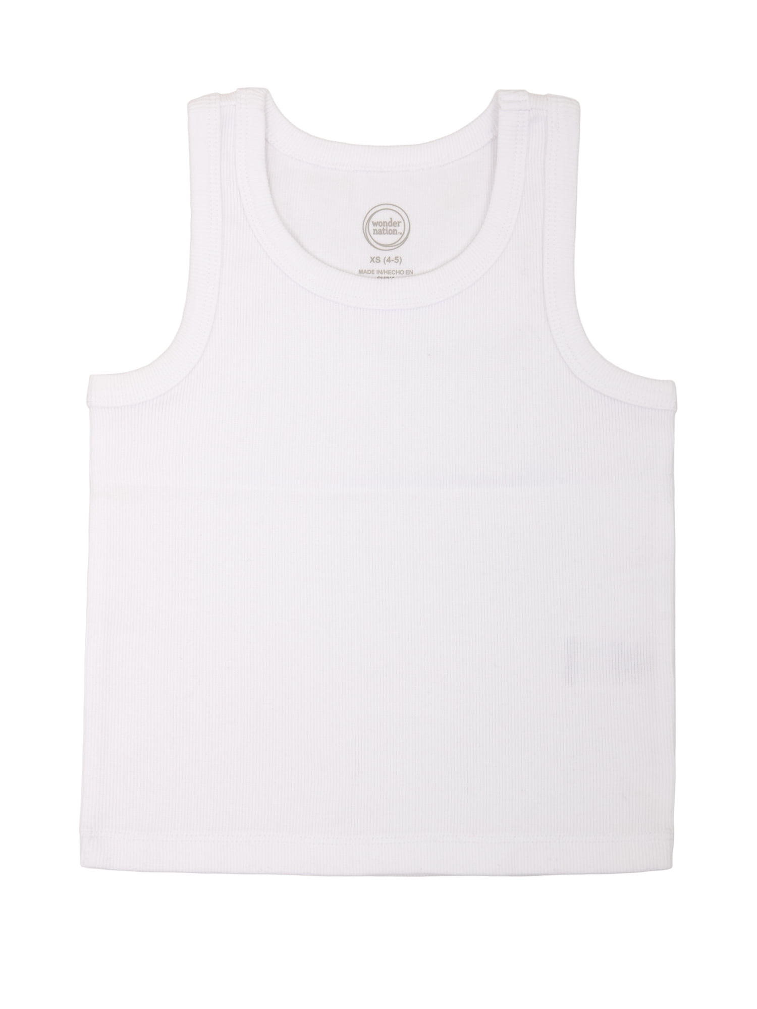 Wonder Nation Girls' Long Sleeve Button-up Shirt and Rib Tank, Sizes 4-18 & Plus