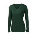 thumbnail image 5 of Sport-Tek Ladies Long Sleeve PosiCharge Competitor V Neck Tee-2XL (Forest Green), 5 of 6
