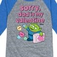 thumbnail image 3 of Toy Story - Sorry Dad My Valentine - Toddler And Youth Raglan Graphic T-Shirt, 3 of 4