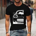 thumbnail image 1 of Ropa informal de verano holgada para hombre, camisetas con estampado de coches clásicos, cuello redondo, manga corta, vintage, 1 of 7