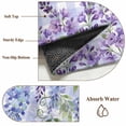 thumbnail image 6 of Round Rug 6Ft Washable Non-Slip, Purple Flowers Circle Area Rugs for Living Room Bedroom, Weeping Spring Floral Checkered Pastoral Indoor Floor Mats Carpet Runner for Home Decor Aesthetic, 6 of 8