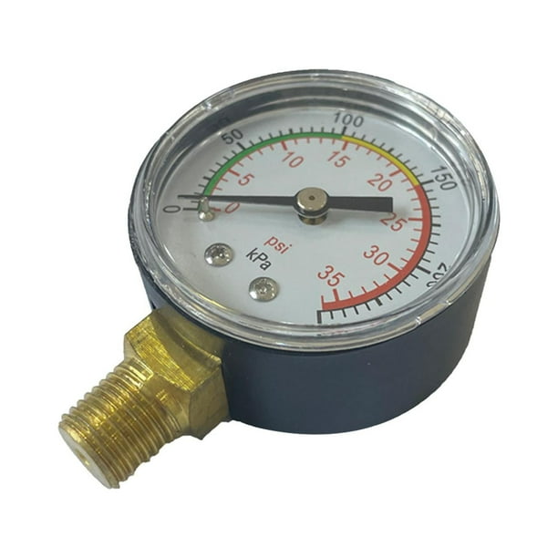Dual Scale Pressure Gauge Pool Sand Filter Pressure Gauge for Aquariums