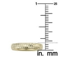 thumbnail image 3 of 14k Yellow Gold Diamond Cut 4mm Wide Hollow Wedding Band Ring, 3 of 3