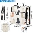 thumbnail image 2 of FORMRS Zipper Binder with Shoulder Strap 2-inch Ring 500 Sheet Capacity File Bag, Cute Cartoon Cats, 2 of 5