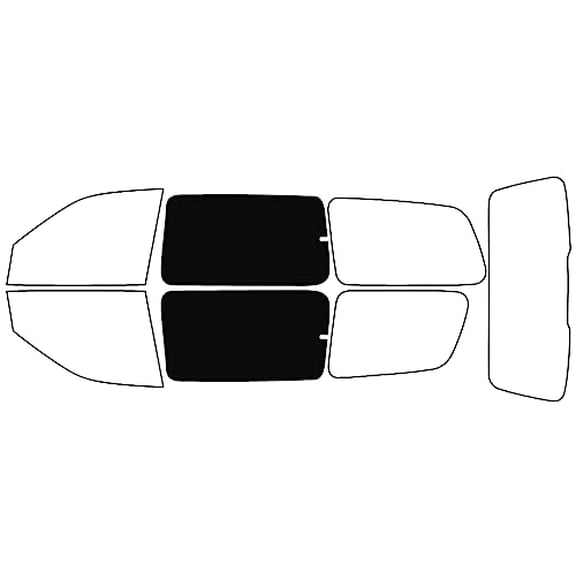 Rvinyl Window Tint Kit Compatible with Chevrolet Venture 1997-2005 (Ext) - Back Precut Kit - 5%