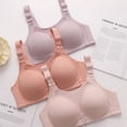 thumbnail image 5 of Gkeoshab Bras for Women Women's Minimizer Bandeau Bra Plus Size, Wireless Strapless Thin Bra with Back Support & 4-Row Closure Pink 46, 5 of 8