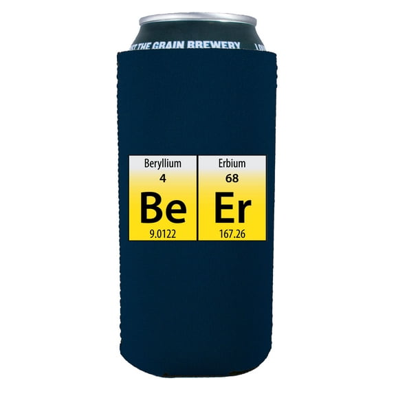 Beer Elements 16 oz. Can Coolie (Navy Blue)