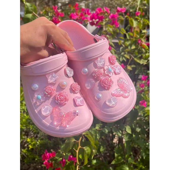 Bubblegum Pink Paradise Clog Charms Set