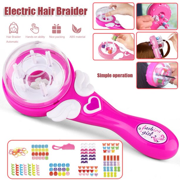 Máquina De Trenzado Máquina De Trenzado Eléctrico DIY Hair Braider Automatic Twist Braiding Knitting Hair Styling Tool (A)