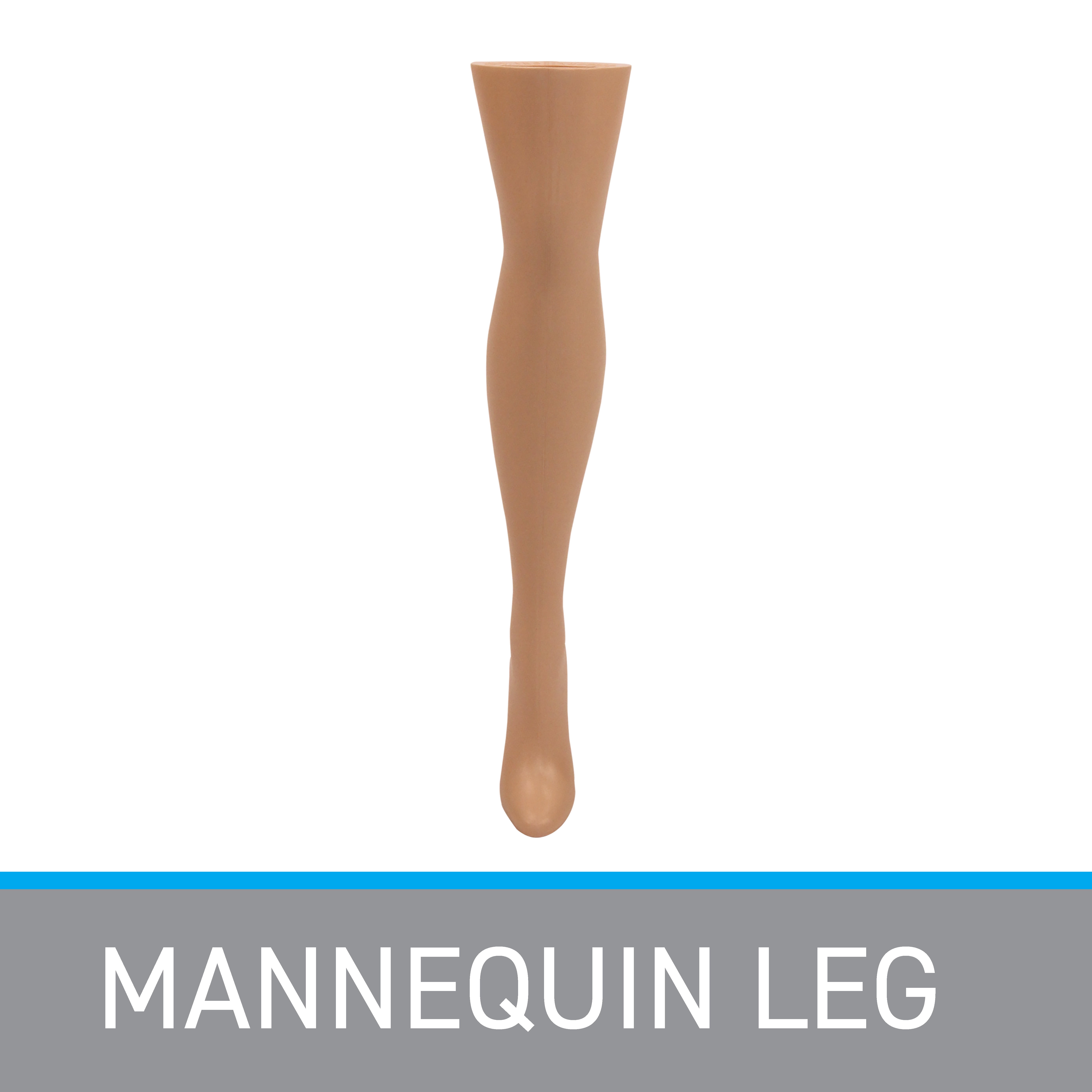 SSWBasics Female Plastic Thigh High Mannequin Leg - Thigh High Heel 26⅝"H - Self Standing