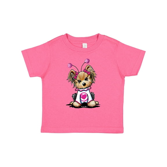 Inktastic Love Bug Yorkie Boys or Girls Toddler T-Shirt