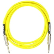 DiMarzio Neon Overbraid Instrument Cable Yellow 10 ft