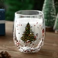 thumbnail image 6 of Whoamigo Christmas Tree Glass Mugs Double Wall Glass Mug Double-layer Glass Coffee Mug, 6 of 16