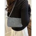 thumbnail image 7 of LAVA Women's Beaded Chain Decorated Crossbody Bag Shoulder Bag For Workers Outdoors, Travel, Outings,Perfect for Office (Blue), 7 of 7
