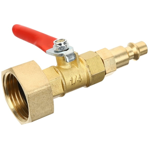 RV Winterizing Hose Kit with Quick Connect Garden Fittings, Brass Blowout Adapter for Camper Air Blow and Antifreeze