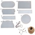thumbnail image 3 of Techinal Handmade Clear Silicone Indicator Signs Welcomes Card Epoxy Resin Mold DIY Door Number Plate Resin Mold Art Crafts Tools, 3 of 19
