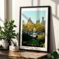 thumbnail image 4 of Vibrant Times at the Fountain - Manhattan New York Photography Black Framed Wall Art Print 20 x 30 inches, 4 of 8
