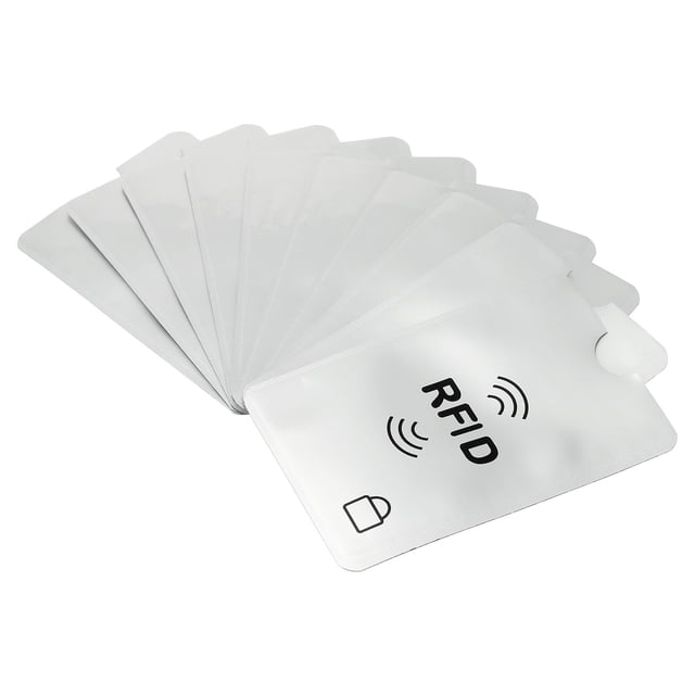 Fundas Protectores de Tarjetas de Crédito RFID Uxcell, Holder NFC Blanco 30Pack