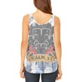 thumbnail image 2 of DJ Crank it to Eleven 11 Super Bass Speakers Juniors Flowy Side Slit Tank Top, 2 of 2