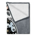 thumbnail image 2 of Japanese Soft Flannel Fleece Throw Blanket, Cat Hand Drawn with Alchemic Sky Stars Clouds Traditional, Cozy Plush for Indoor and Outdoor Use, 50" x 60", Charcoal Grey and Multicolor, by Ambesonne, 2 of 5