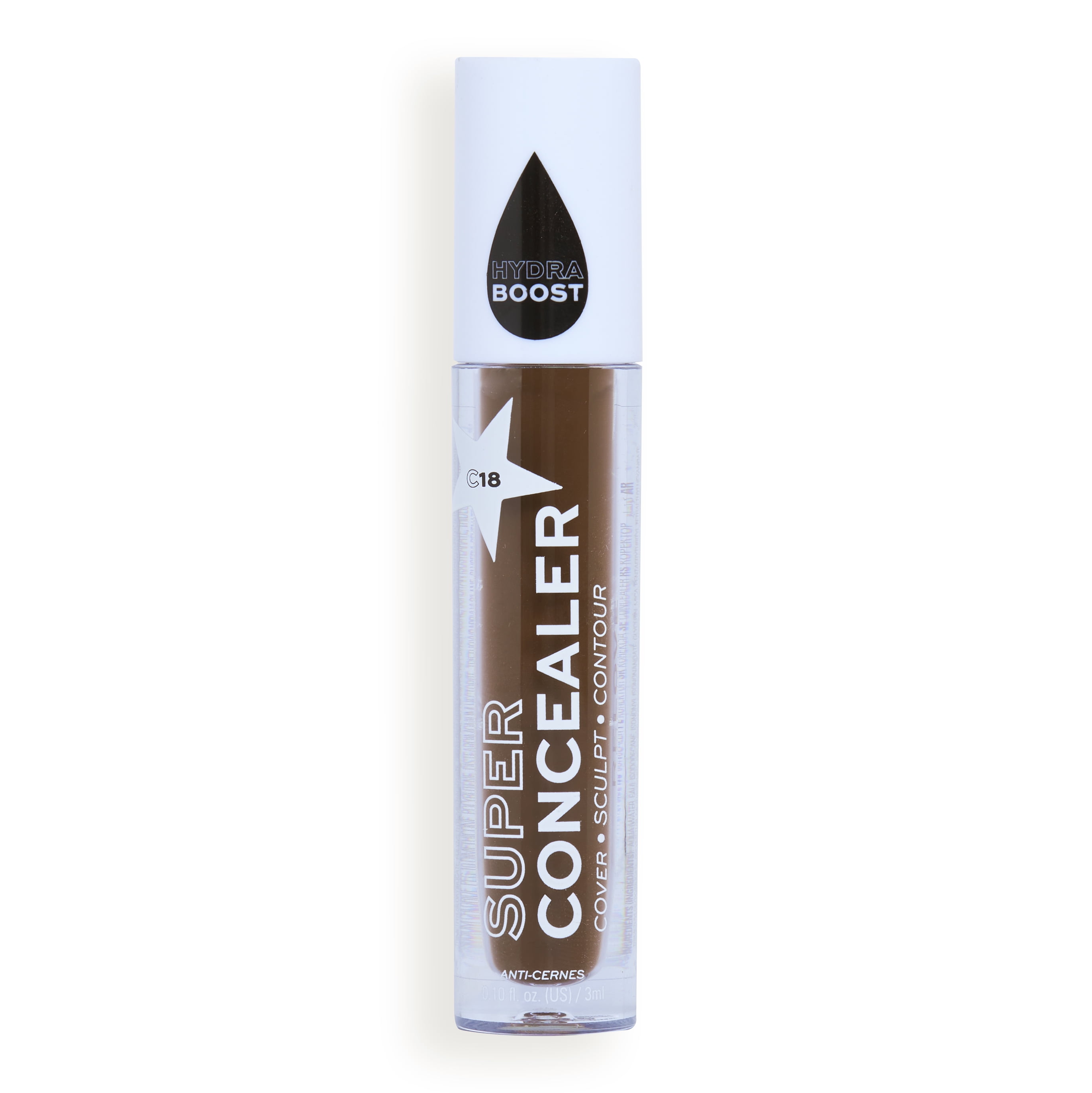 (2 pack) Relove by Revolution Super Concealer Radiant Matte C18
