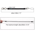 thumbnail image 2 of Spiral Retractable Coil s Lanyard with Lobster Claw Clasps Steel Hook Keychain Ring, 2 of 7
