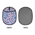 thumbnail image 2 of Pofeuu Orchids Flowers Print Silicone Pot Mat Mitten With Hanging Loop Heat Resistant Oven Mitts Non-Slip Bbq Baking Smoking Potholders, 2 of 7