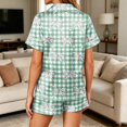 thumbnail image 6 of Womens Silk Pajamas Set Y2k 2 Piece Bow Preppy Pjs Button Down Lounge Sets with Pockets, 6 of 6