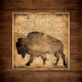 thumbnail image 2 of Marrott, Stephanie 26x26 Gold Ornate Wood Framed with Double Matting Museum Art Print Titled - Bison King, 2 of 4
