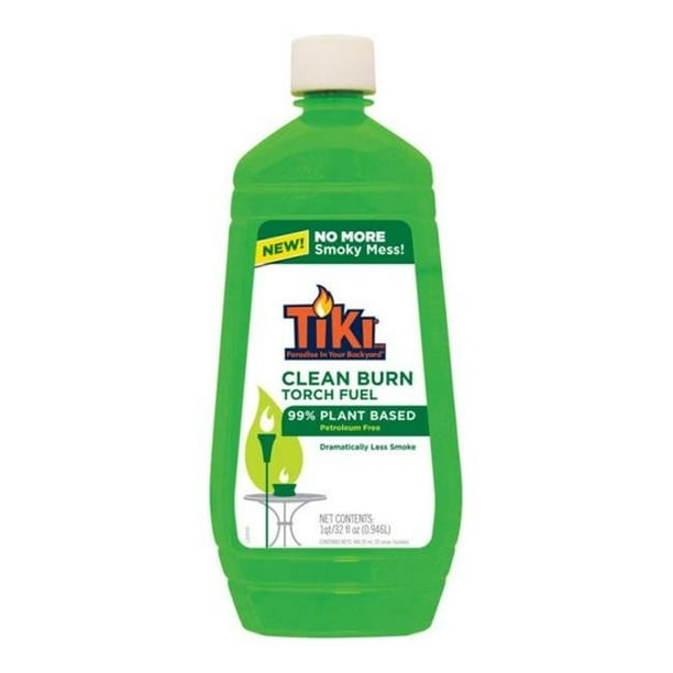 TIKI Brand Oil Lamp with Clean Burn Torch Fuel 32 oz
