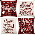 thumbnail image 4 of 4PC Valentine's Day Sofa Cushion Cover Home, 4 of 8