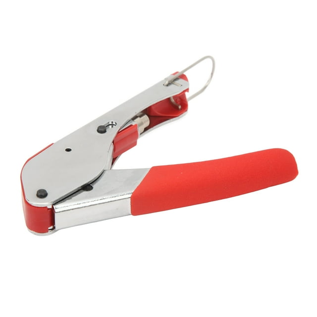 Coaxial Cable Crimper Set, High Hardness Safe Coax Cable Crimper Tool Kit Excellent RF Performance Professional With Stripper For Satellite TV Antenna