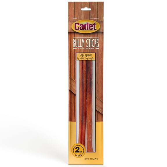 Cadet Bully Stick Dog Chews Large (2 Count)