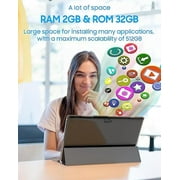 Tablet 2 in 1 Android Tablets with Keyboard 10 inch Tabletas Include Mouse Stylus 6000mAh Tablet 2GB RAM 32GB ROM 512GB Expandable Tableta, 8MP Dual Camera, WiFi BT Google Tablet PC.