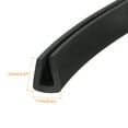 thumbnail image 3 of Uxcell 7/16" x 15/32" x 9.8ft Rubber U Channel Edge Trim Flat Type Fit for 7.5-8mm Edge, Black, 3 of 6