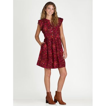 Time and Tru Women's Mini Woven Dress