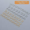 thumbnail image 3 of 300 Pieces U-Shaped Brass Links 2 Colors Easy Spin Spinner for Lure Making Fishing, 3 of 5