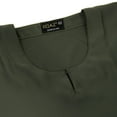 thumbnail image 2 of Hijaz Olive Green Korean Cotton Emirati Abaya Arab Dress with Embroidered Sleeves-M, 2 of 4