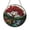 Acrylic 3.5 Inch, variant on Red Leaf Tree Stained Glass Style Suncatcher Window Hanging Decor, Round Autumn Blossom Tree and Stream Landscape Glass Window Panel Art, Decorative Nature Window Ornament for Living Room
