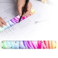 thumbnail image 2 of Geometric Ruler,12inch Colorful Drafting Ruler, Measuring Ruler Set with Straight Rulers, Triangles & Protractor, for Office, Engineering, Architecture, Drafting Projects, 2 of 7