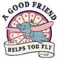 thumbnail image 2 of Boy's Dumbo A Good Friend Helps You Fly Graphic Tee White Large, 2 of 4