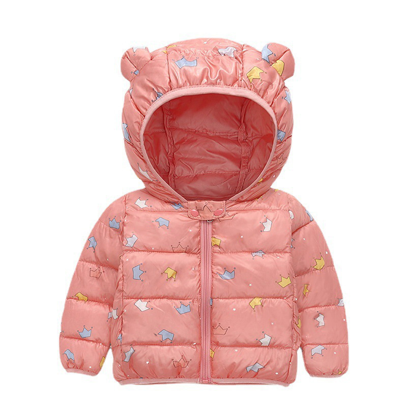 Happy childhood Baby Girls Winter Jacket Coat Strawberry Warm Cotton Parka Down Snowsuit Jacket Outwear