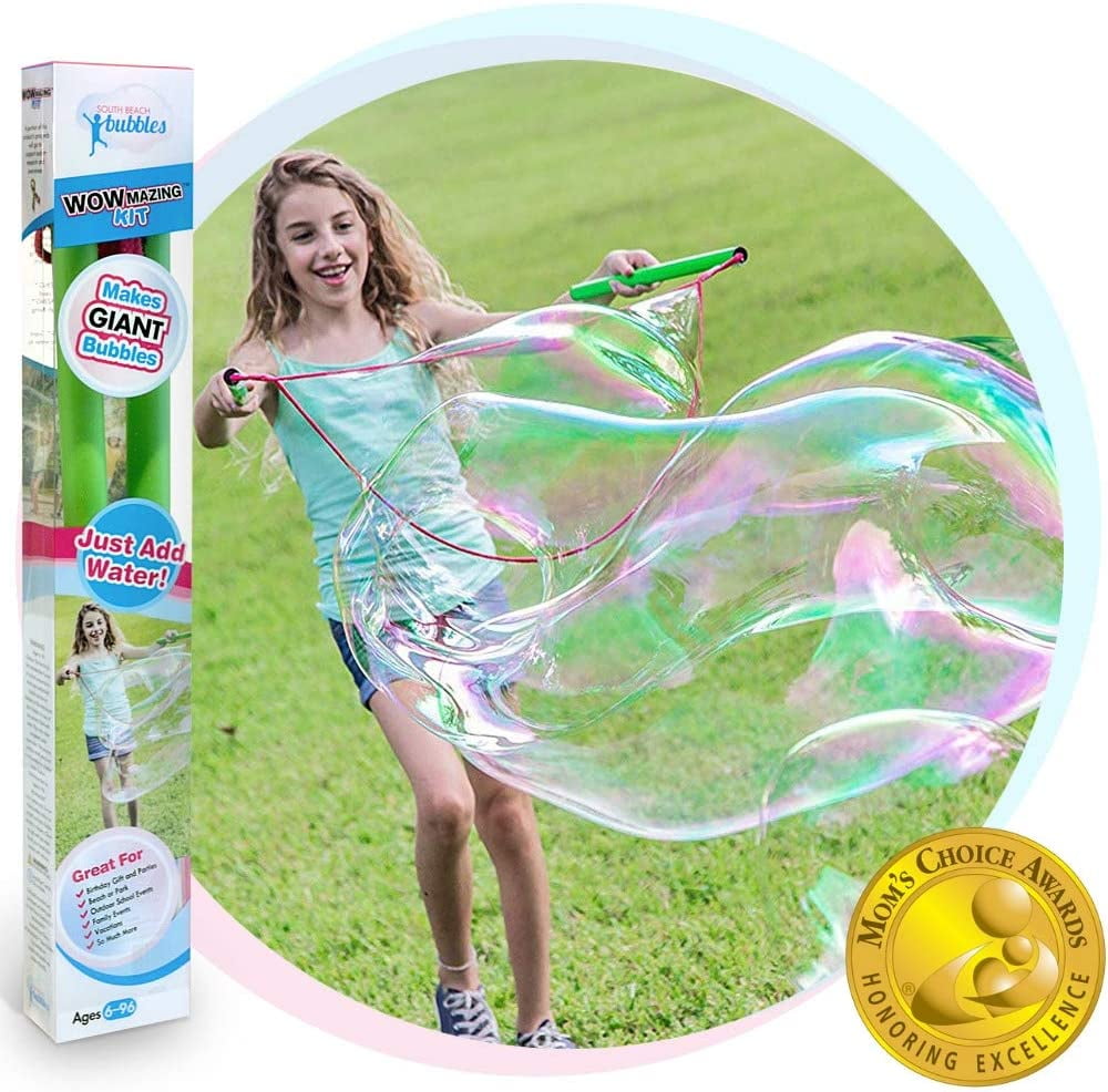 Atlasonix Big Bubble Wands for Giant Bubbles 4-Pack Super Bubble Maker 