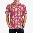 thumbnail image 5 of Wukai Green Avocado Men’s Polo Shirts,Quick-Dry Athletic Shirt,Classic Fit Shirts-Large, 5 of 8