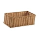 thumbnail image 2 of Cesta de almacenamiento de ratán sintético, organizador decorativo para dormitorio, bar y cocina. L, 2 of 9