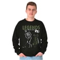 thumbnail image 3 of Funny Golf Skeleton Legends Never Die Men's Crewneck Sweatshirt Brisco Brands S, 3 of 6
