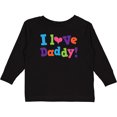 thumbnail image 3 of Inktastic I Love Daddy Girls Girls Long Sleeve Toddler T-Shirt, 3 of 5